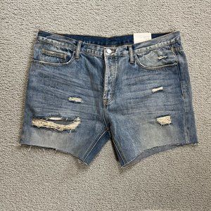 NWT MNML Distressed Denim Shorts size 40